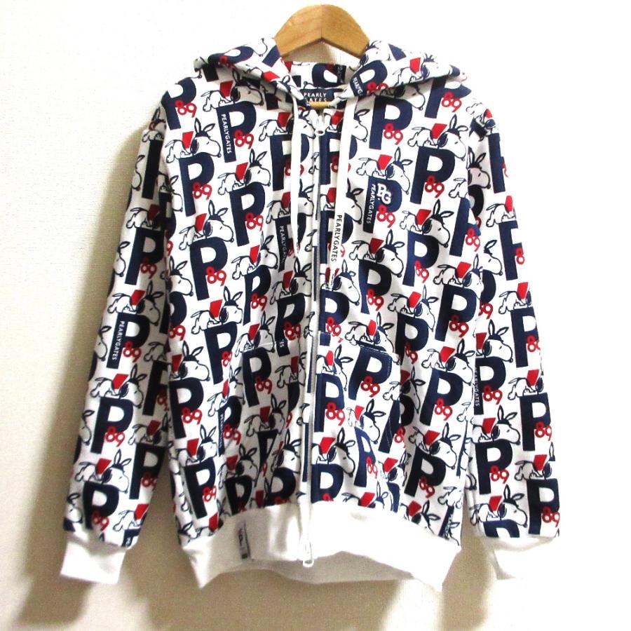 PEARLY GATES（パーリーゲイツ） 新品同様 PEANUTS 裏起毛 ジップ