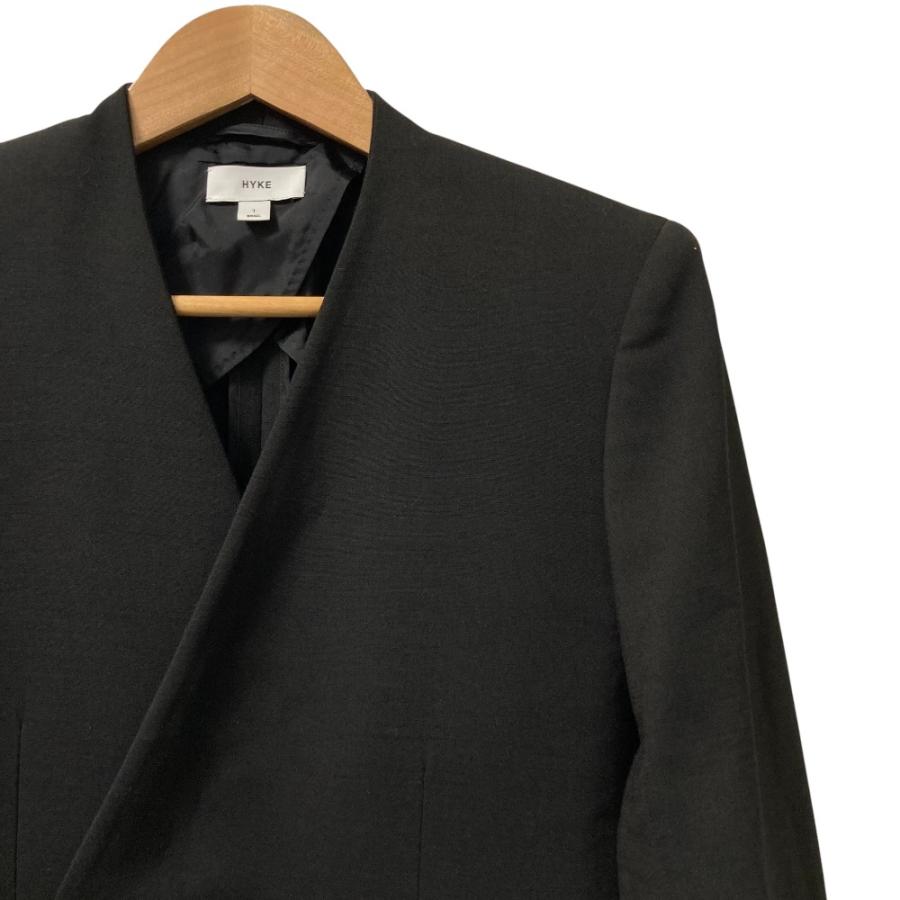 HYKE（ハイク） 美品 22AW HYKE ダブルブレスト ノーカラーテーラード