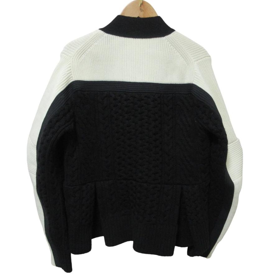 sacai（サカイ） 美品 24AW sacai ケーブルニットドッキング 