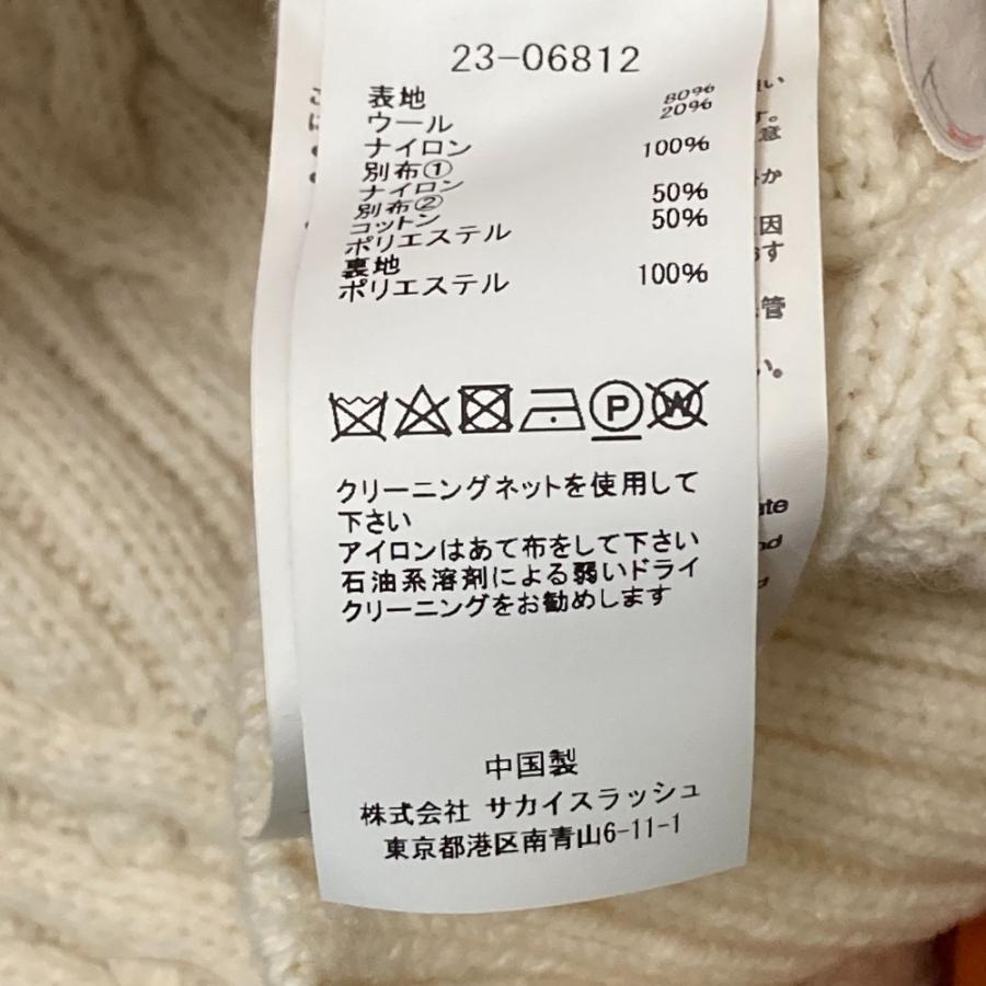 sacai（サカイ） 美品 Nylon Twill Mix Knit Pullover ナイロンツイル