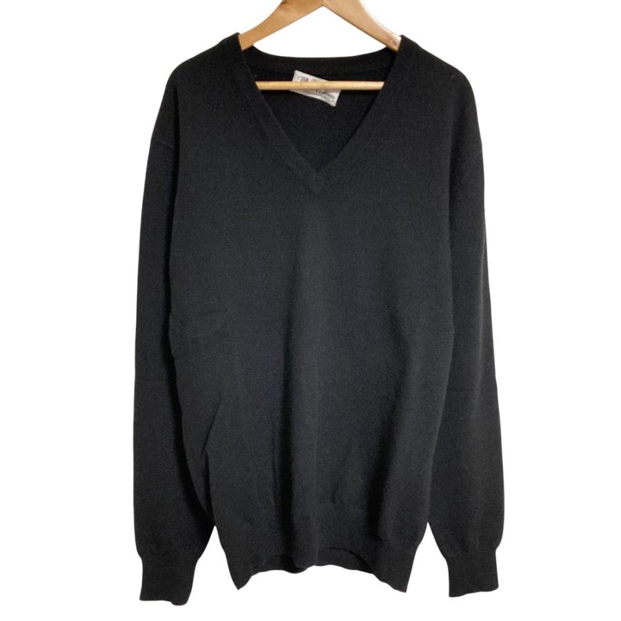 美品 Pearls＆Cashmere パールズ＆カシミア カシミヤ100% Vネック 