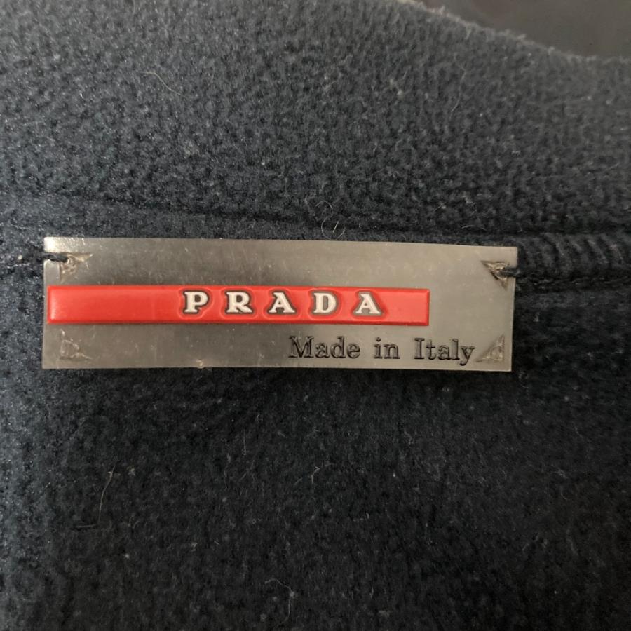美品 PRADA SPORT プラダスポーツ フリース ナイロンコンビ ジップ