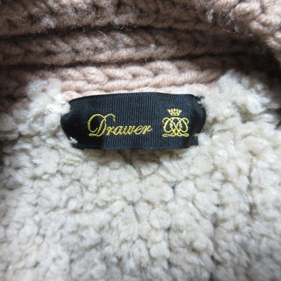 DRAWER（ドゥロワー） 美品 エルボーパッチ ムートン ローゲージ