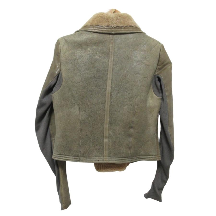 RICK OWENS ムートンジャケット Rick Owens（リック・オウエンス） 美品 ムートン ライダース