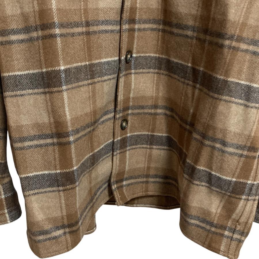 未使用 23AW POLO by RALPH LAUREN ポロバイラルフローレン ベルテッド ウール ツイル シャツ サイズ4 ブラウン レディース 古着 中古 USED POLO RALPH LAUREN（ポロ・ラルフローレン） 未使用 23AW POLO by