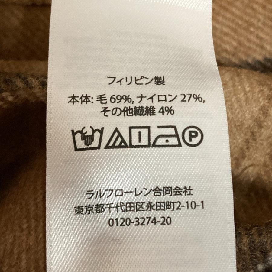 未使用 23AW POLO by RALPH LAUREN ポロバイラルフローレン ベルテッド ウール ツイル シャツ サイズ4 ブラウン レディース 古着 中古 USED POLO RALPH LAUREN（ポロ・ラルフローレン） 未使用 23AW POLO by