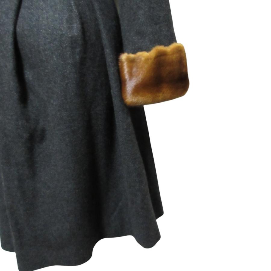 FOXEY（フォクシー） 美品 ミンクファー カシミヤ ウール ロングコート 