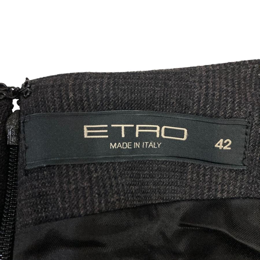 ETRO（エトロ） 美品 カシュクール グレンチェック ウール ショート 