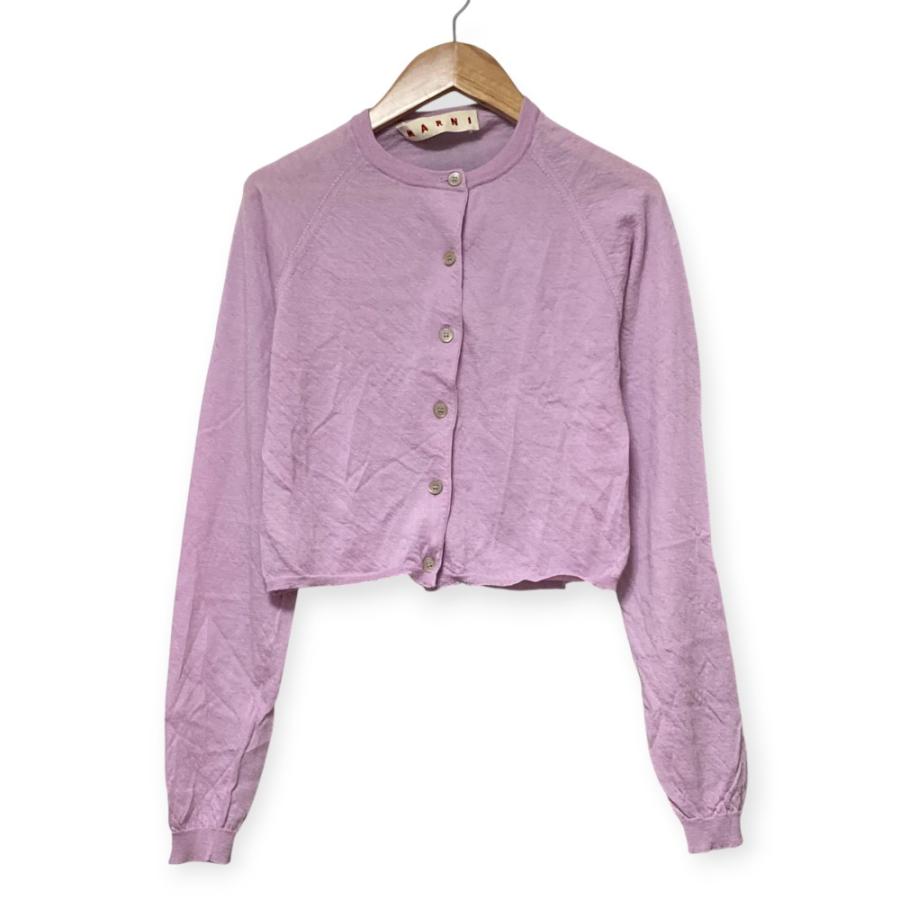 MARNI（マルニ） 良品 カシミヤ100％ クルーネック クロップド ニット  