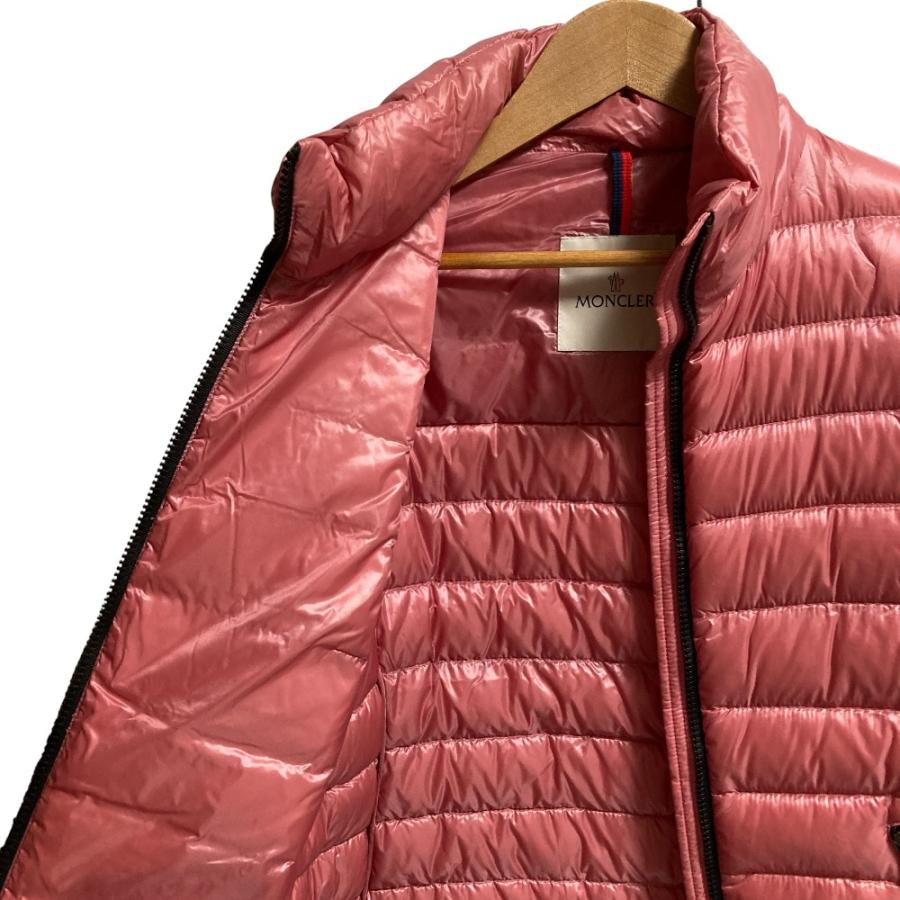 良品 MONCLER モンクレール BLEU ロゴワッペン ナイロン ダウンジャケット サイズ1 ピンク レディース 古着 中古_2