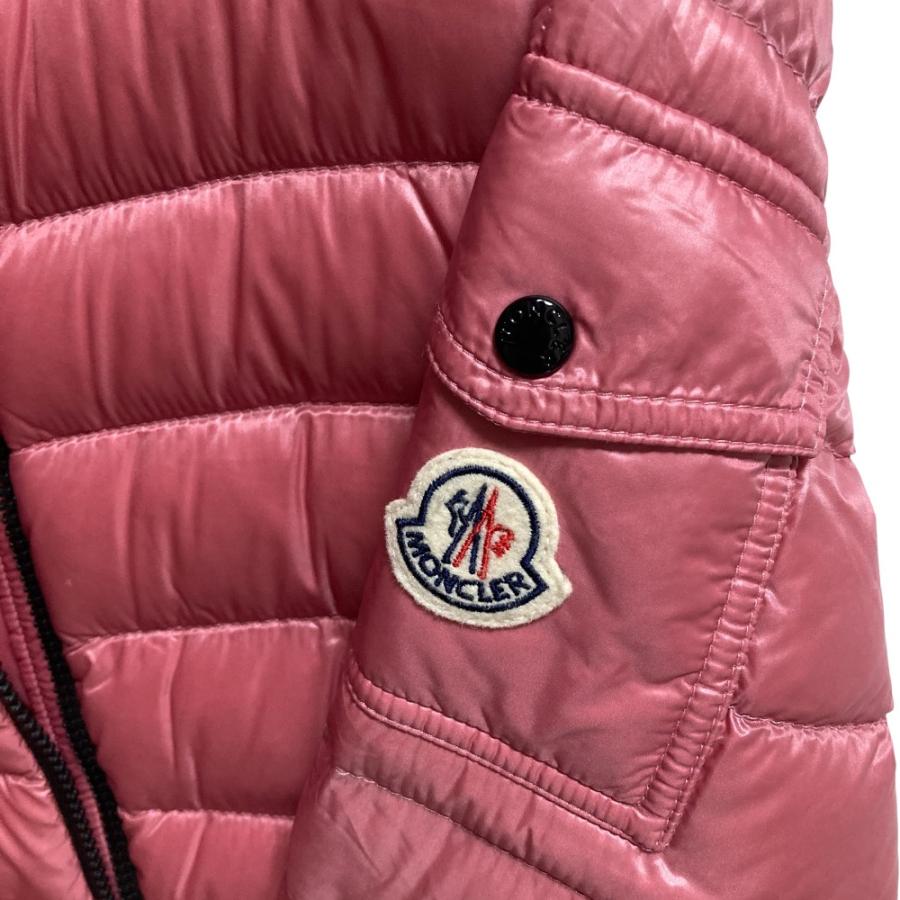 良品 MONCLER モンクレール BLEU ロゴワッペン ナイロン ダウンジャケット サイズ1 ピンク レディース 古着 中古_3