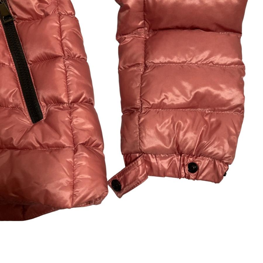 良品 MONCLER モンクレール BLEU ロゴワッペン ナイロン ダウンジャケット サイズ1 ピンク レディース 古着 中古_5