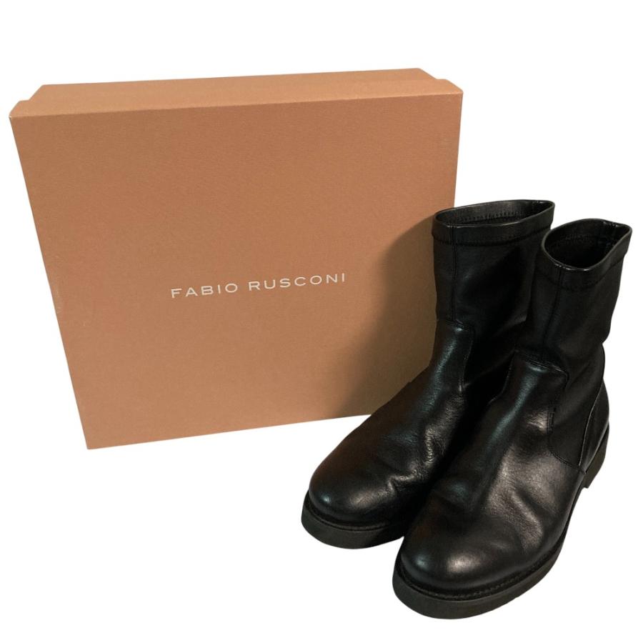 FABIO RUSCONI（ファビオルスコーニ） 美品 レザー ショートブーツ
