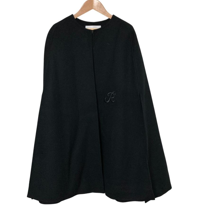 Rene（ルネ） 美品 24AW Rene R刺繍 ケープコート 6448137 サイズ36