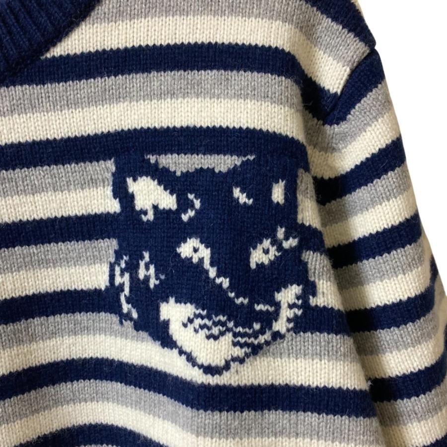 MAISON KITSUNE（メゾン キツネ） 美品 ボーダー フォックスヘッド