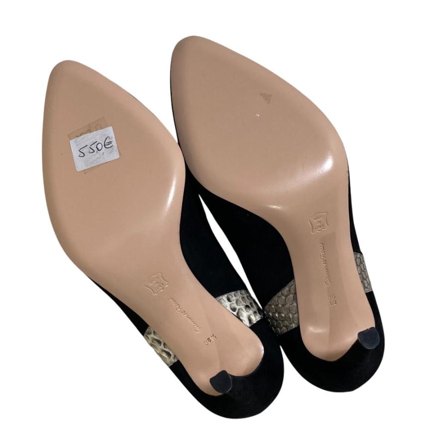 Gianvito Rossi（ジャンヴィト ロッシ） 新品同様 スエード×パイソン 