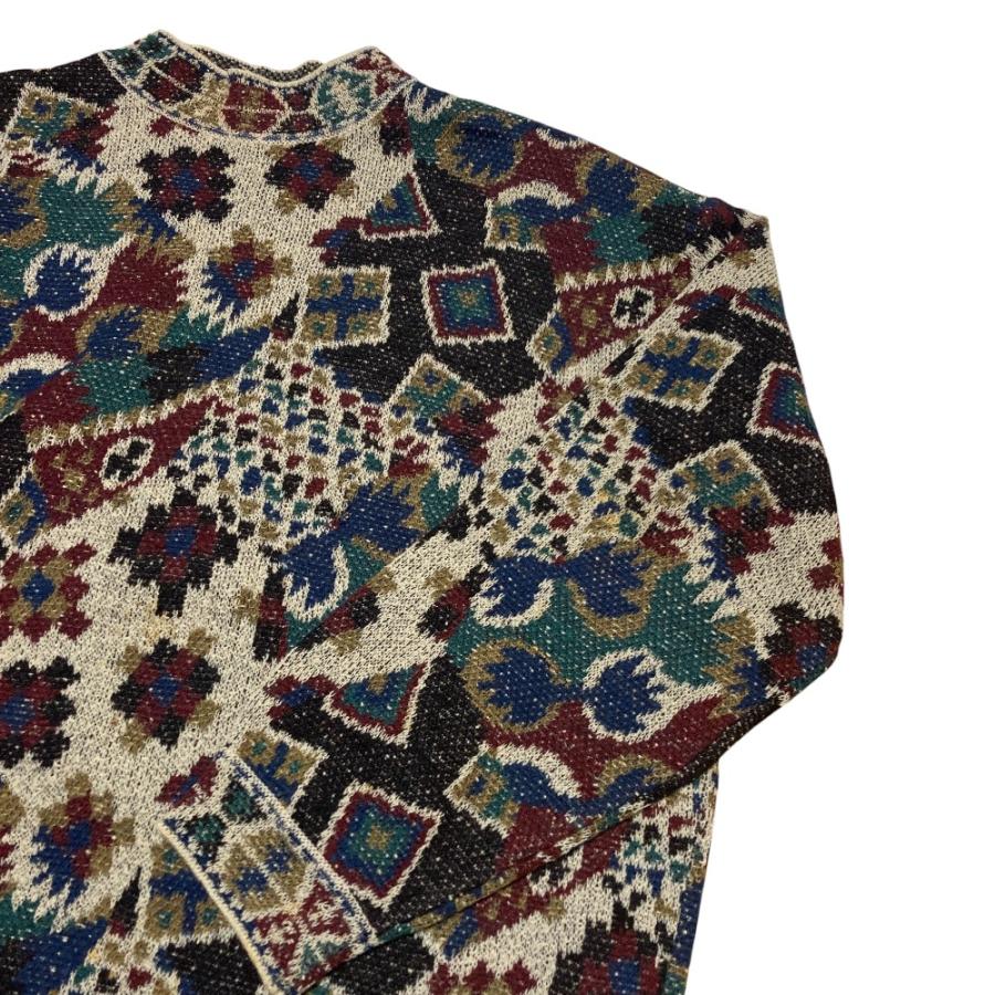 MISSONI（ミッソーニ） 良品 総柄 ハイネック ウール ニット セーター