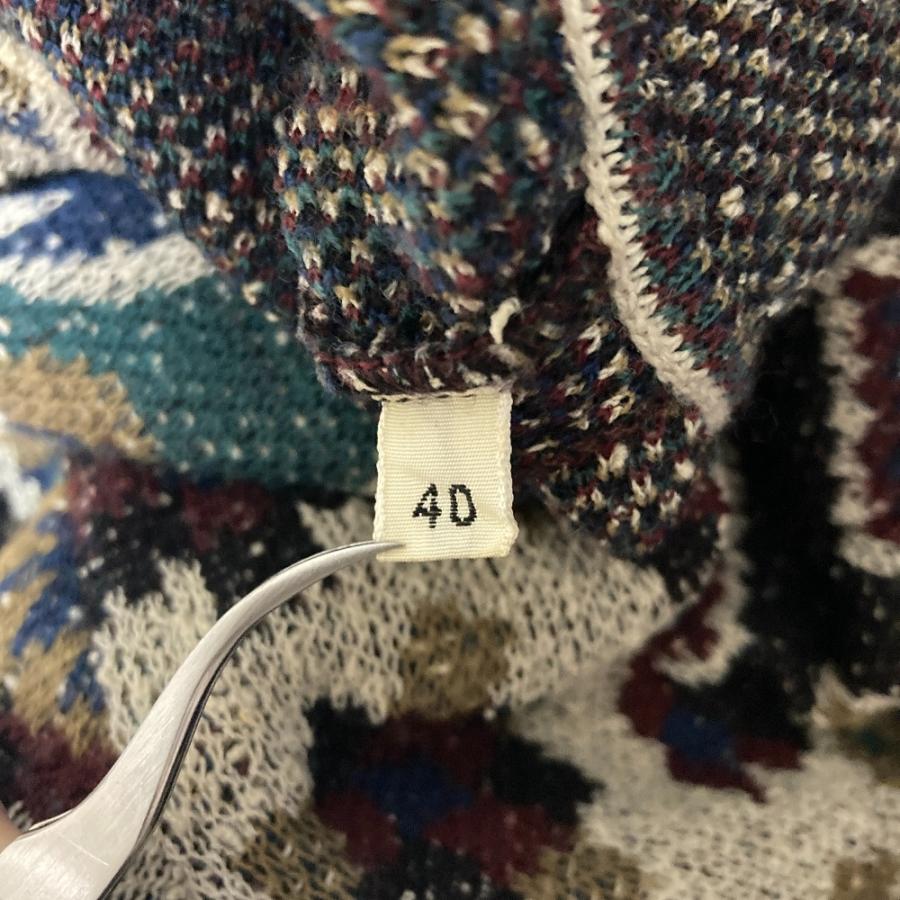 MISSONI（ミッソーニ） 良品 総柄 ハイネック ウール ニット セーター