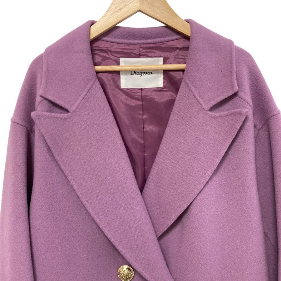 【グレースコンチネンタル　ダイアグラム】 ダブルリバーコート Diagram 良品 22AW Diagram GRACE CONTINENTAL ダイアグラム グレース