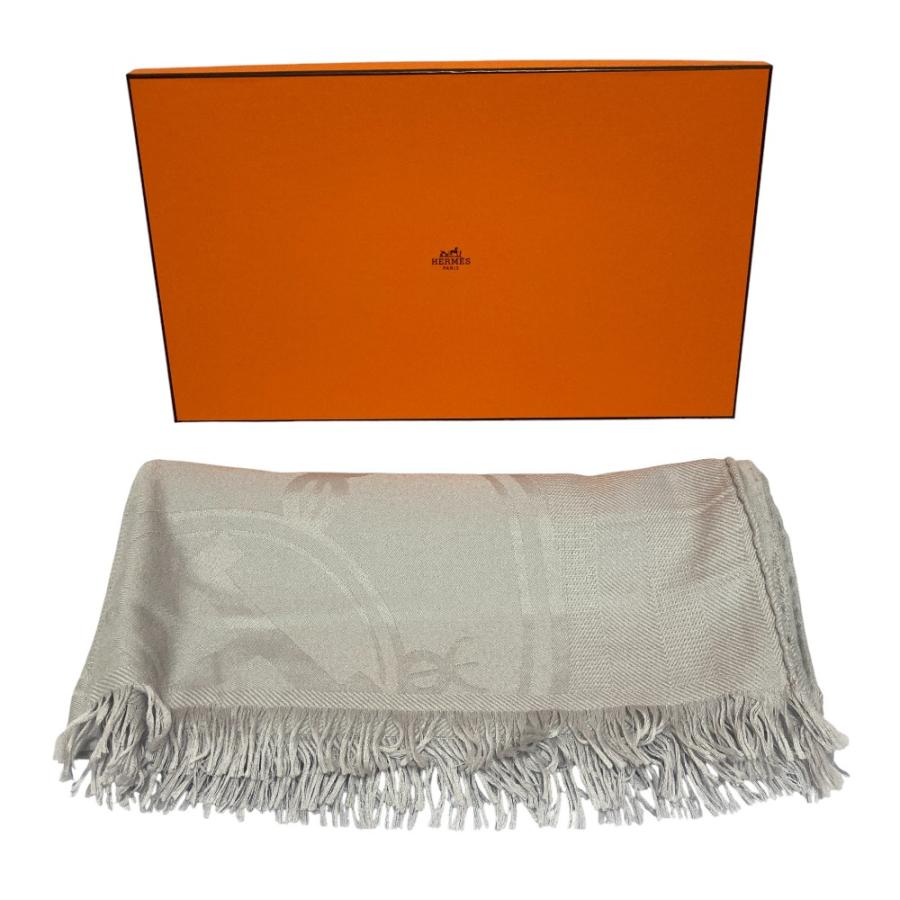 HERMES（エルメス） 美品 ニューリブリス カシミヤシルク ストール