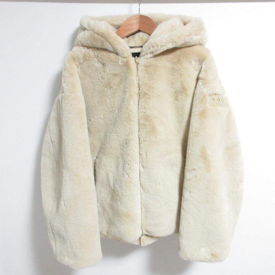 極美品*タトラス 23AW エコファー バックロゴ ブルゾン ボアジャケット 