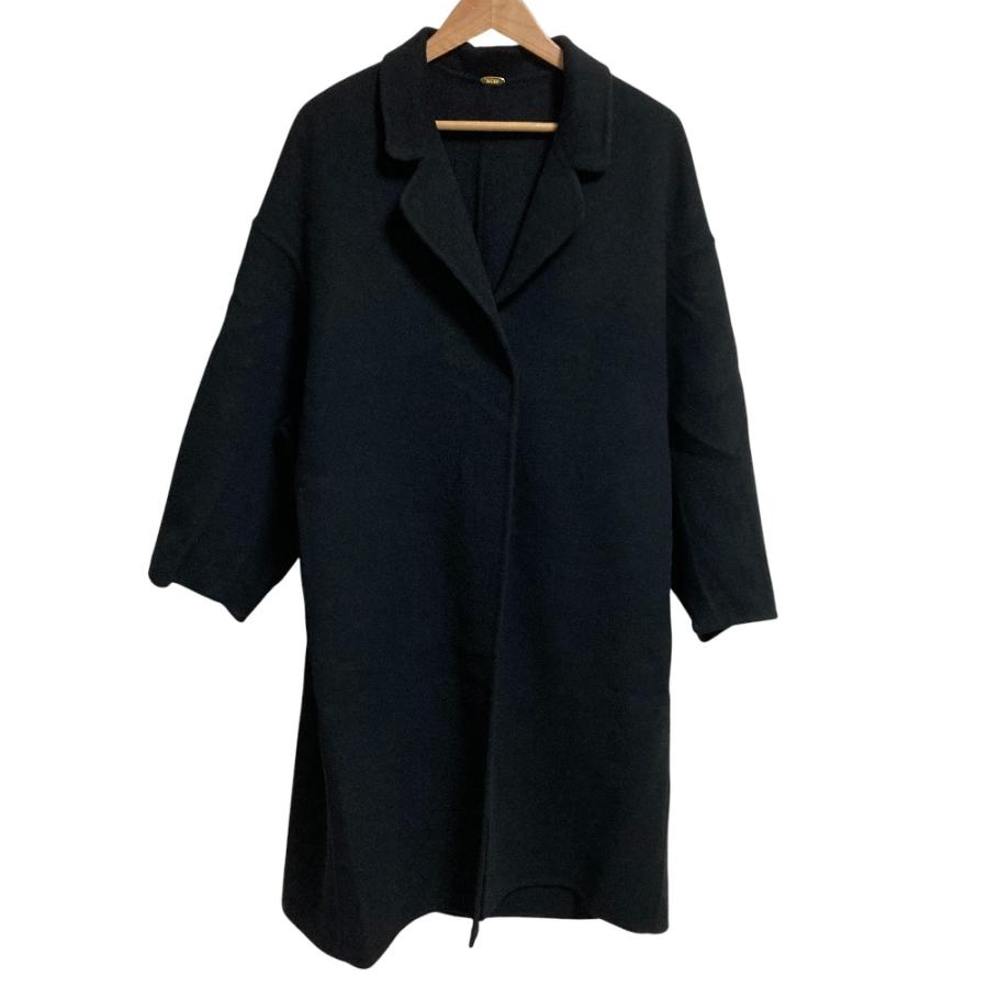 【タグ付き未使用品✨】ドゥーズィエムクラス　ウールアンゴラリバーコート　ブラック MUSE de Deuxieme Classe 美品 24AW ミューズ ドゥーズィエムクラス