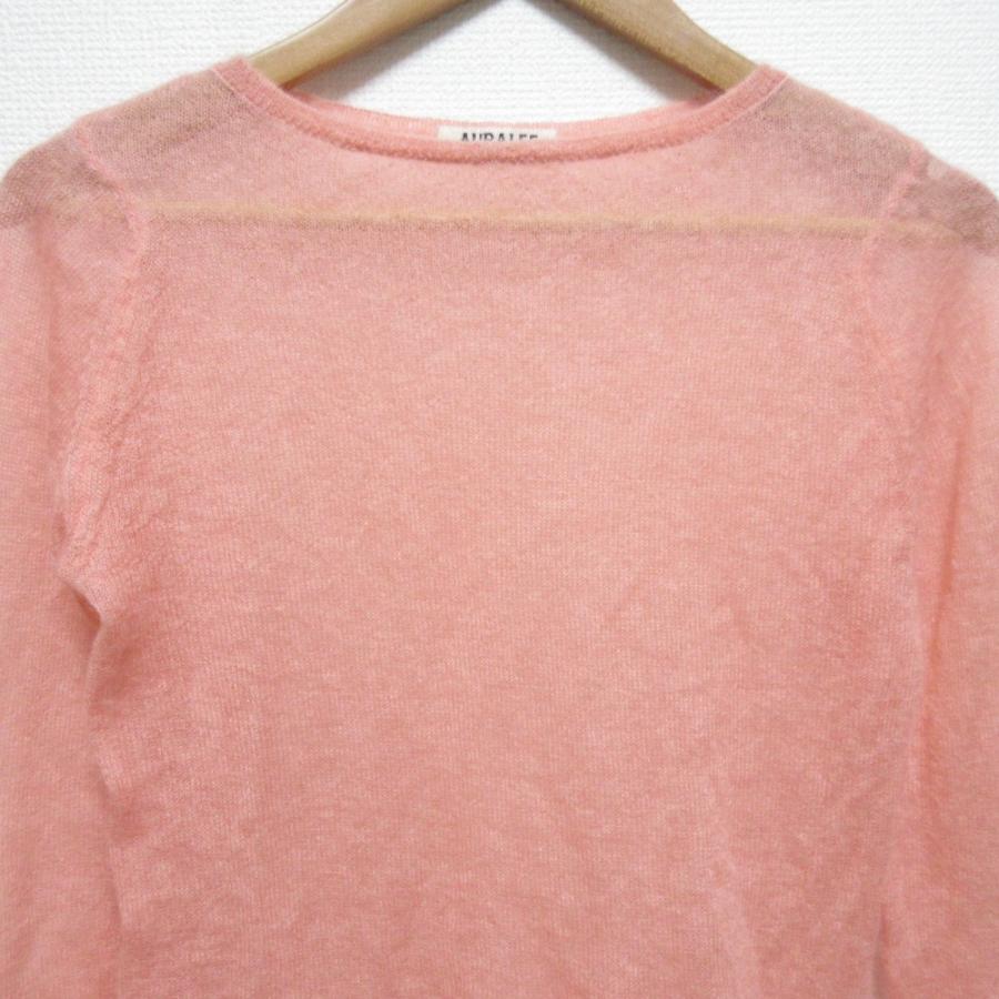 AURALEE ピンク ニットセーター26SS SUMMER CASHMERE KNIT P／O A26SP04CK