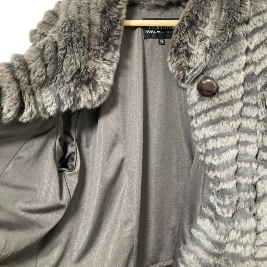 アンナモリナーリ　[毛皮]ファー付き ジャケット [美品] HANAE MORI（ハナエモリ） 美品 PRIMATTIVO ラビットファー ジャケット