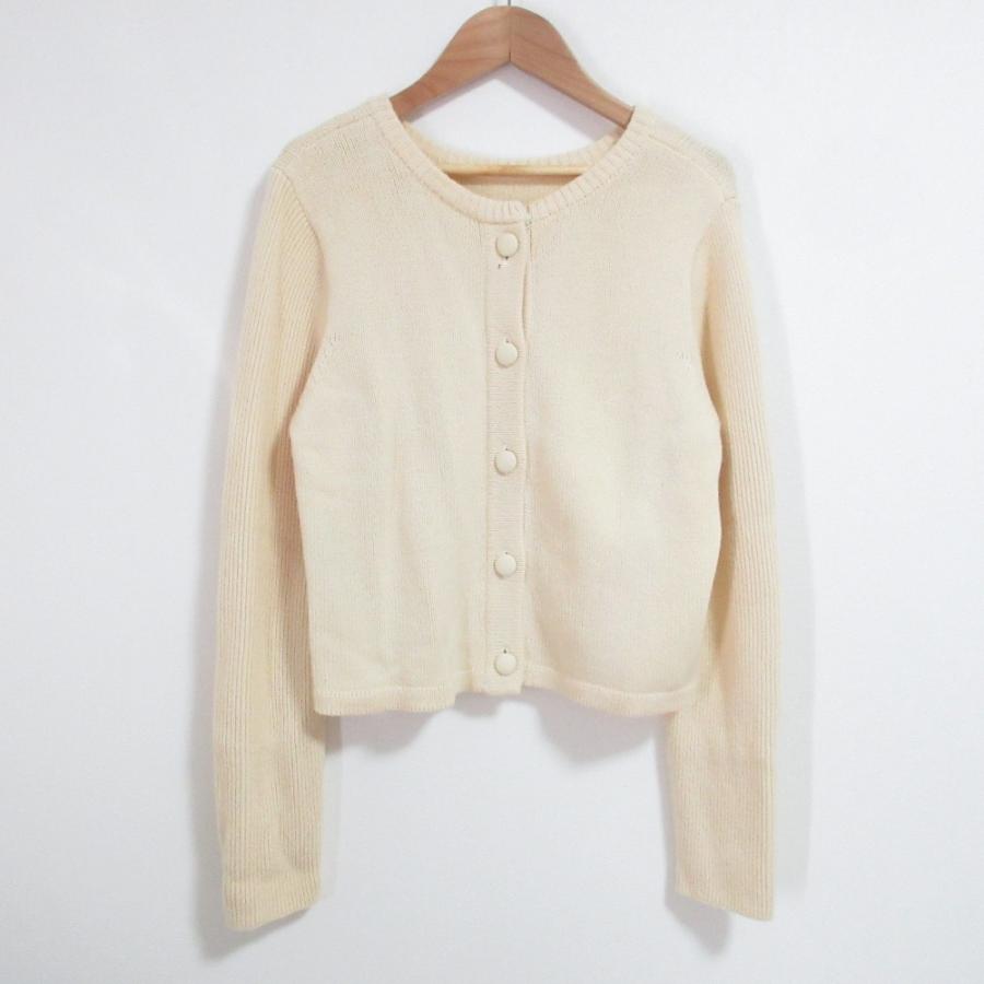 良品 FOXEY フォクシー カシミヤ ニット カーディガン 40348 サイズ40 アイボリー レディース 古着 中古 USED FOXEY（フォクシー） 良品 カシミヤ ニット カーディガン 40348 サイズ