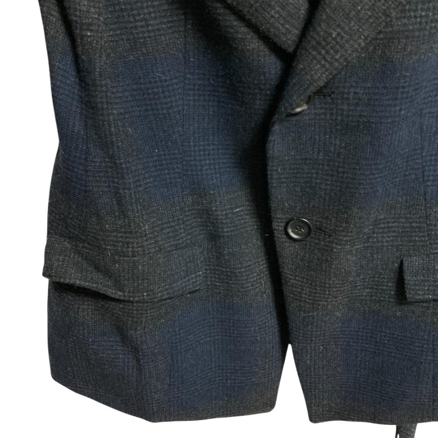 ヨウジヤマモト 美品18AW ウールコットン チェック 変形スカート 1 Yohji Yamamoto（ヨウジヤマモト） 良品 チェックウール ジャケット