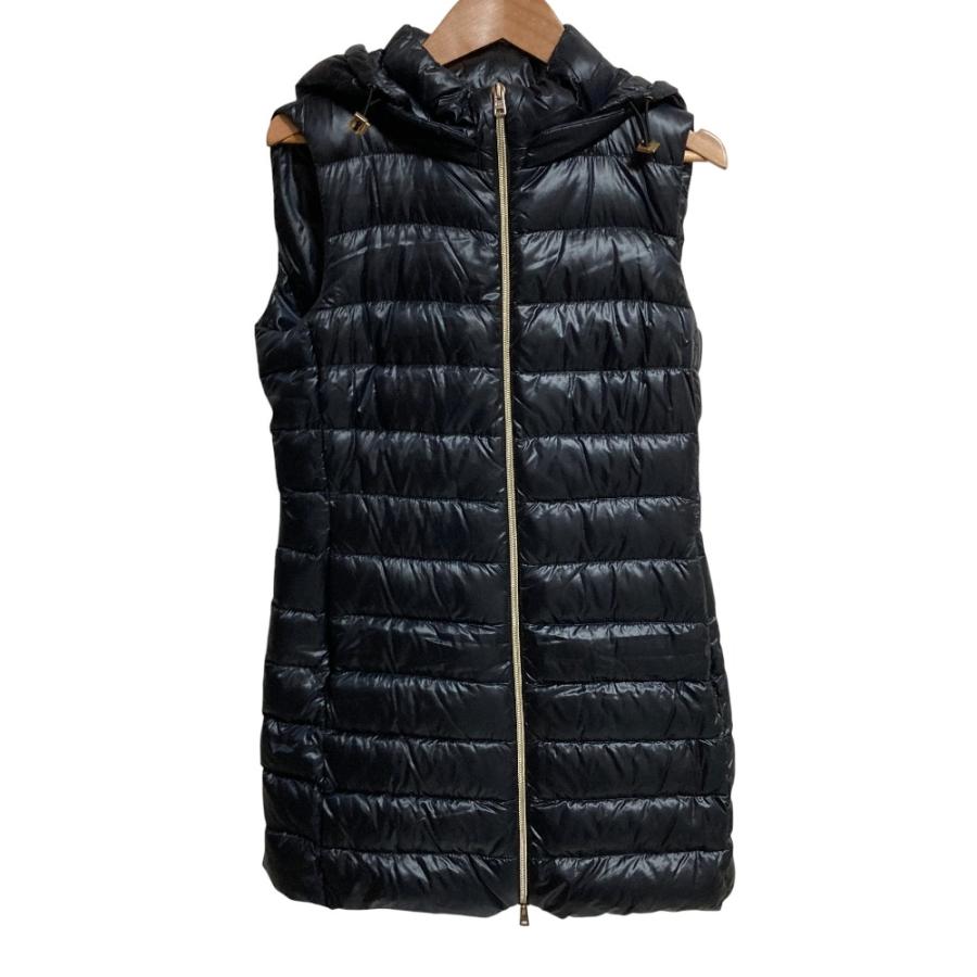 HERNO（ヘルノ） 良品 フーデッド ロングダウンベスト サイズ40 