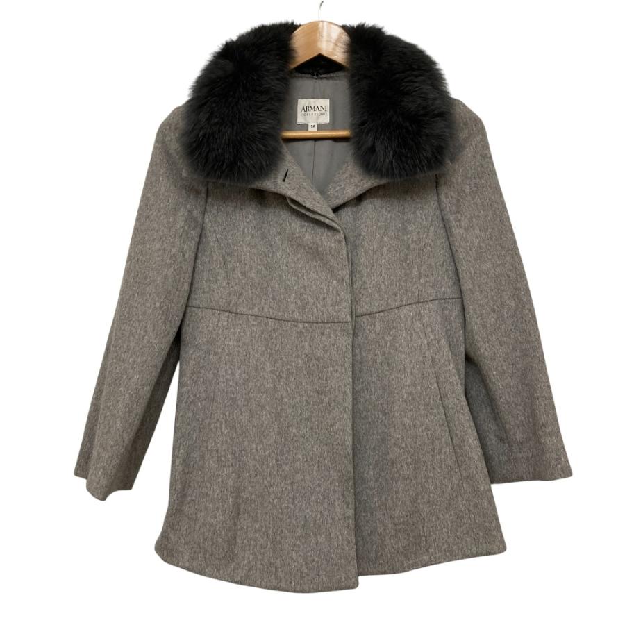 ARMANI COLLEZIONI 美品 アルマーニコレッツィオーニ リアルファー付き 