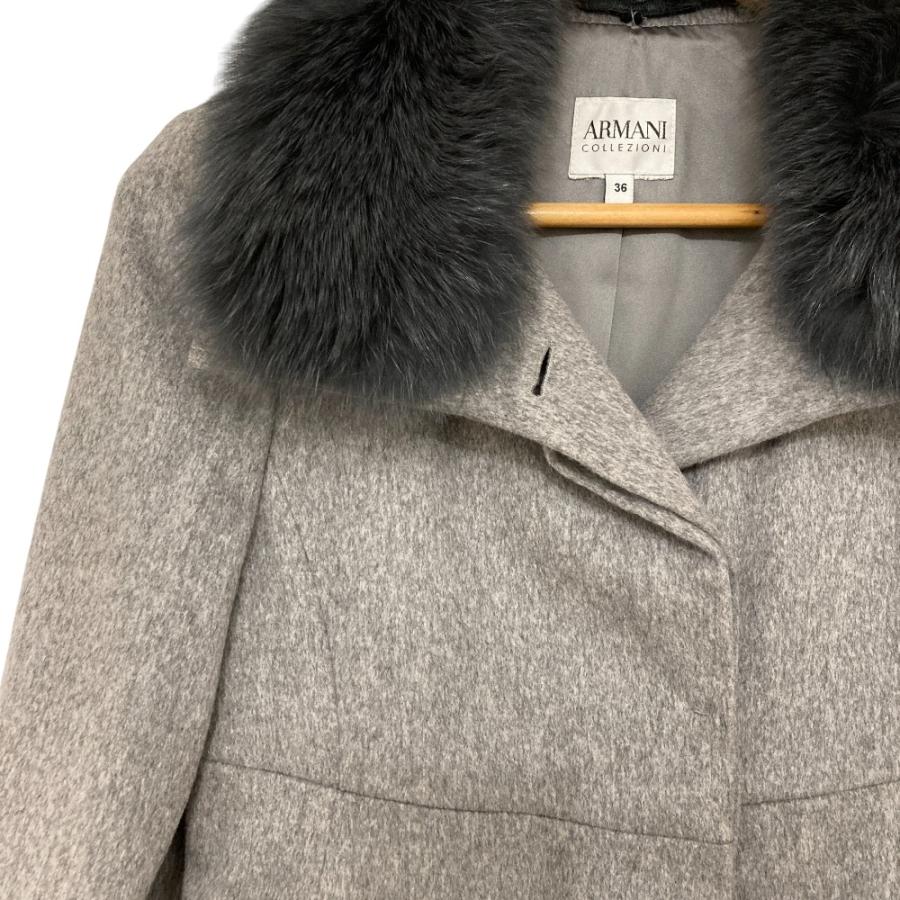 ARMANI COLLEZIONI 美品 アルマーニコレッツィオーニ リアルファー付き 