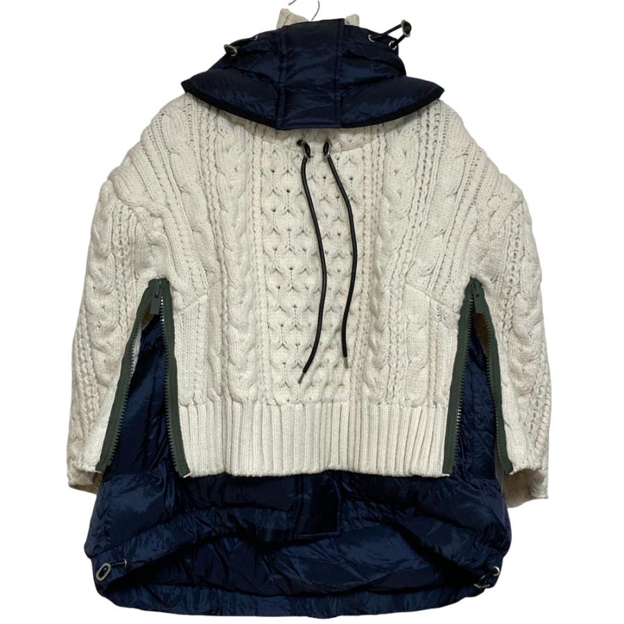 sacai（サカイ） 未使用 ケーブルニットドッキング ダウン