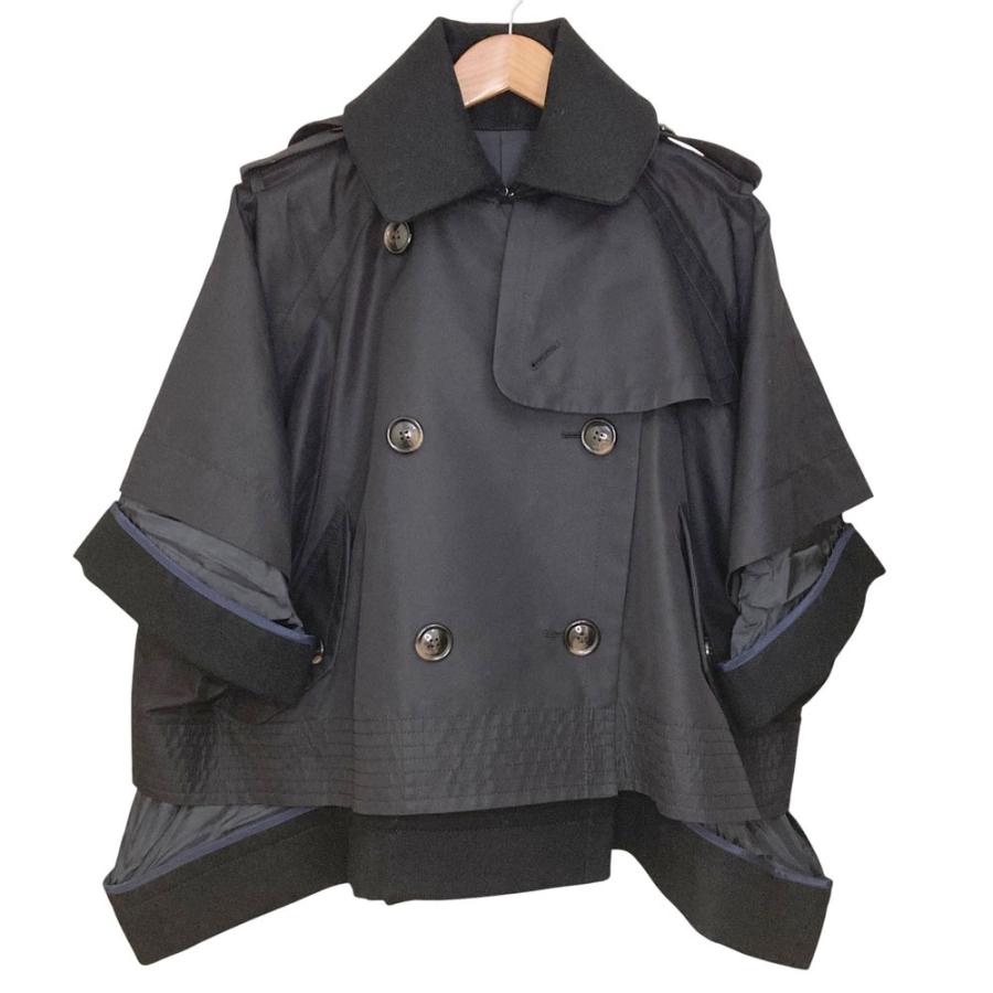 sacai（サカイ） 美品 Pコート トレンチ ドッキング ハイブリット