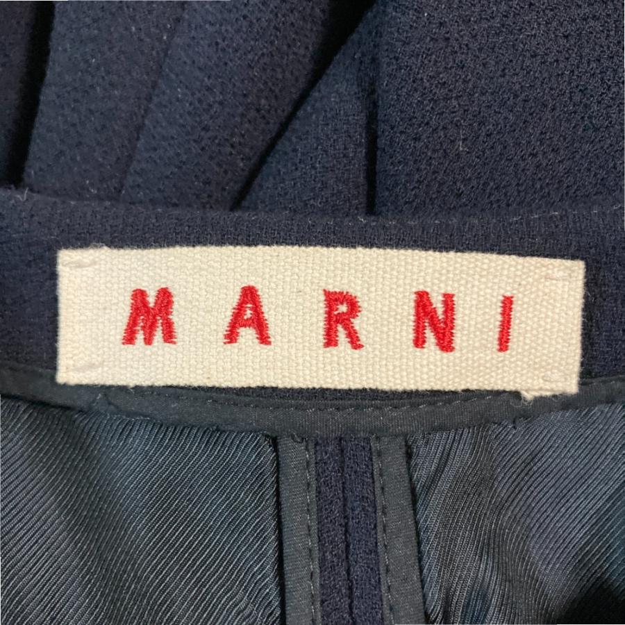 美品 MARNI マルニ ダブルジップ フレア ウール ジャケット サイズ38 