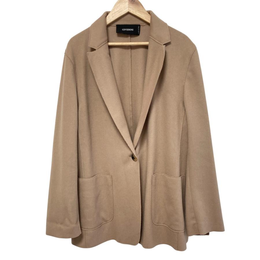 CIVIDINI（チヴィディーニ） 美品 ウール カシミヤ リバージャケット 