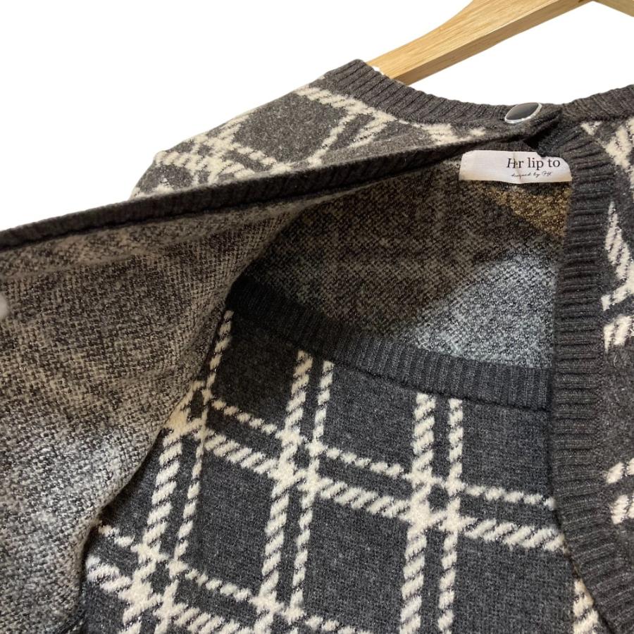 未使用 24AW Herlipto ハーリップトゥ Pantheon Checked Knit Dress