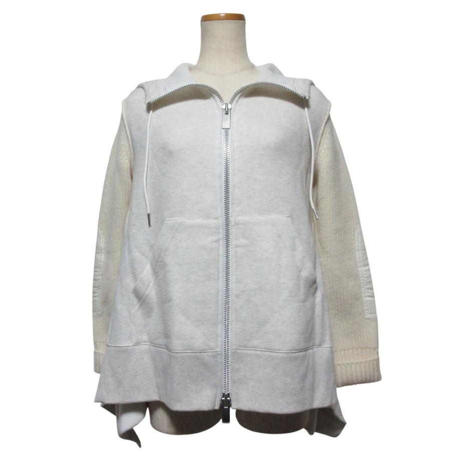 sacai（サカイ） 美品 Sponge Sweat Hoodie ニット ドッキング