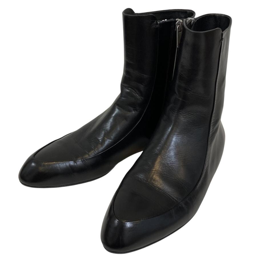 JIL SANDER（ジルサンダー） 美品 レザーアンクルブーツ フラット 
