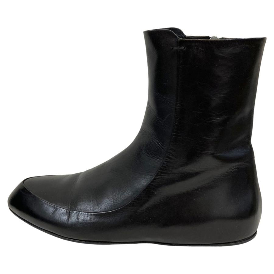 JIL SANDER（ジルサンダー） 美品 レザーアンクルブーツ フラット 