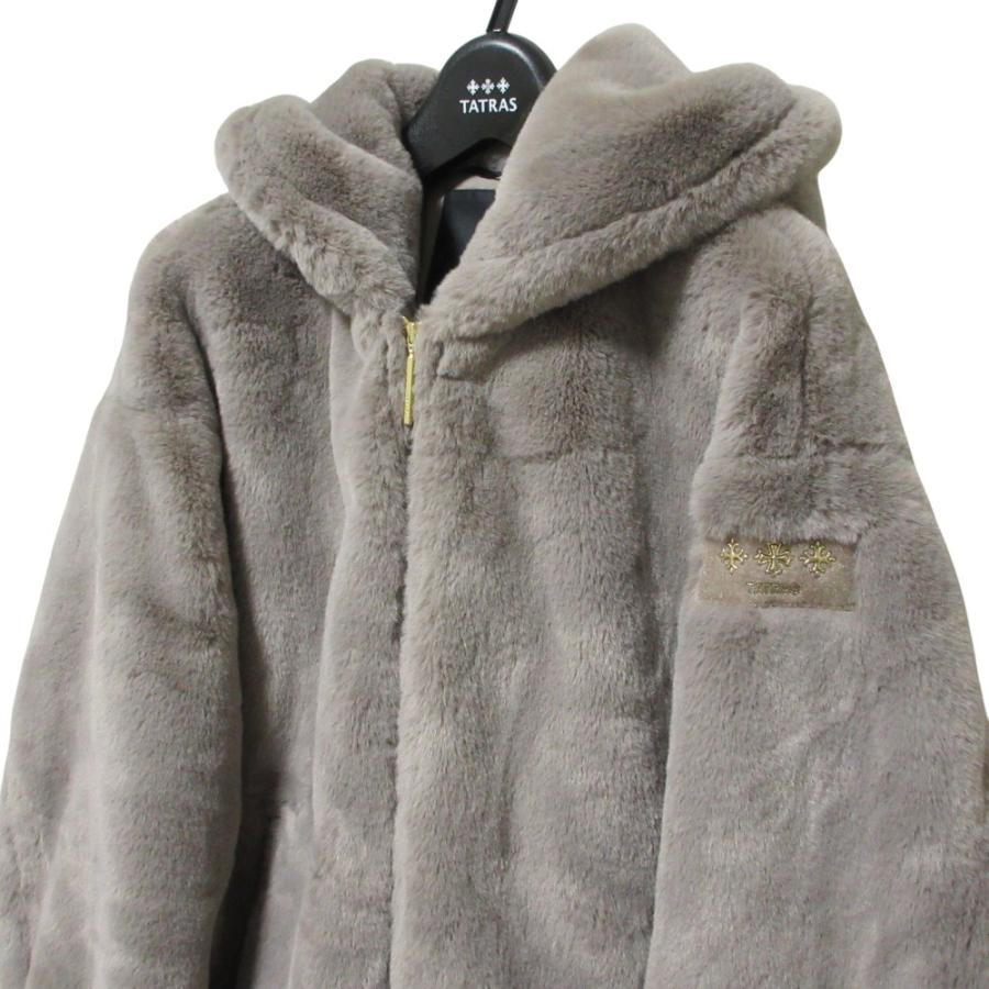 美品 24AW TATRAS タトラス YUMOLA ユモラ ボアブルゾン ジャケット LTAT24A4906 2 グレー レディース 古着 中古の画像