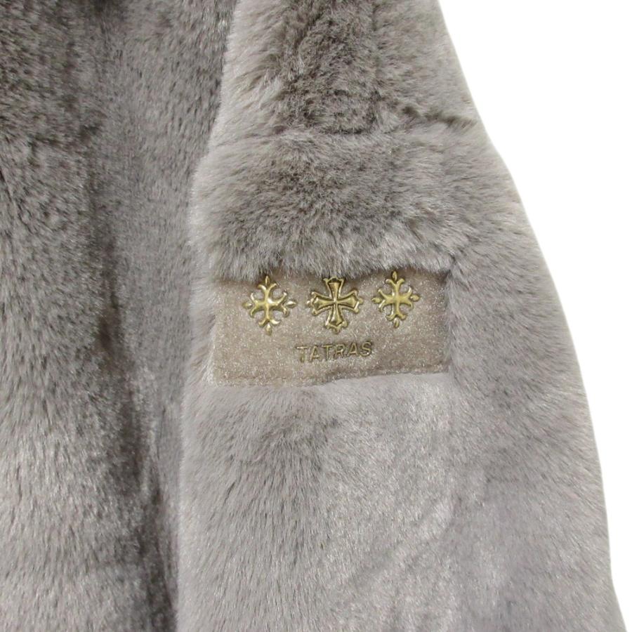 美品 24AW TATRAS タトラス YUMOLA ユモラ ボアブルゾン ジャケット LTAT24A4906 2 グレー レディース 古着 中古の画像