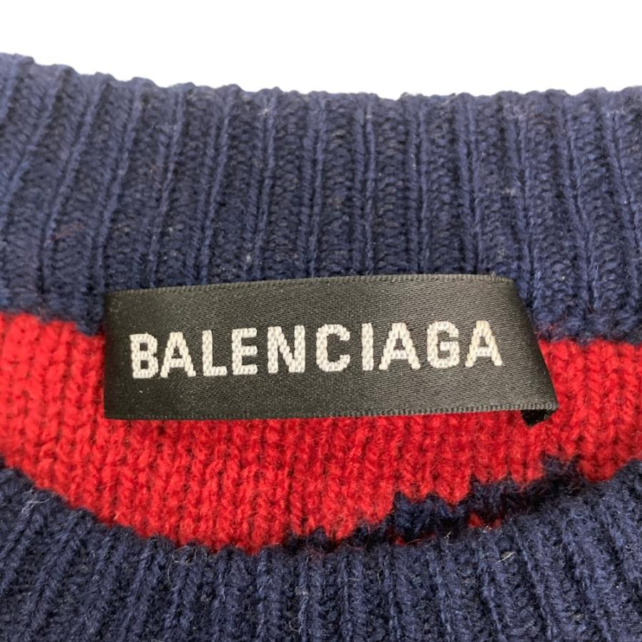 BALENCIAGA（バレンシアガ） 美品 ロゴジャガード ニットセーター S