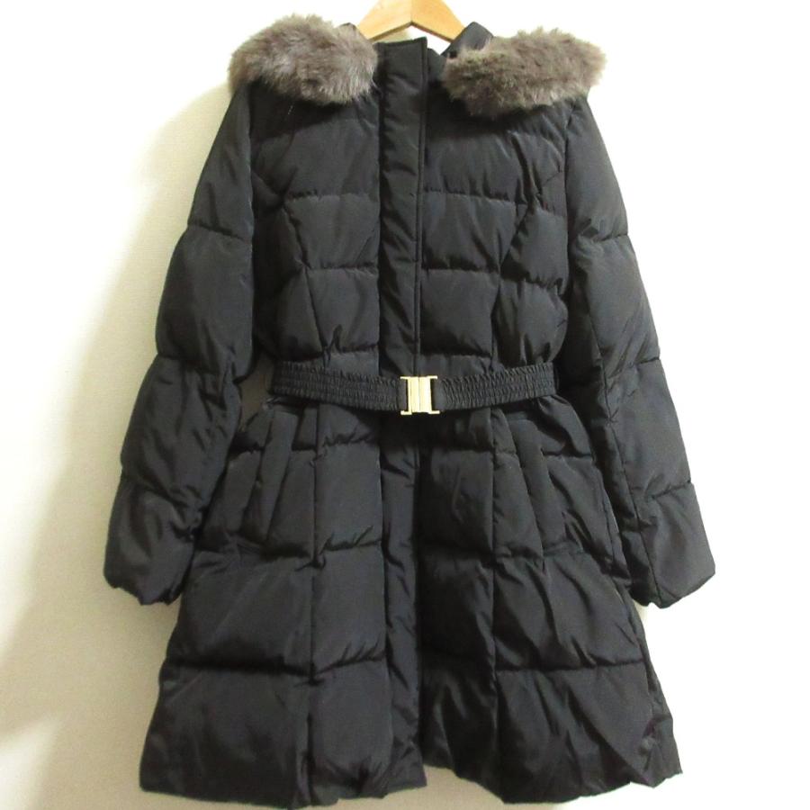 【美品】Rirandtureベルテッド中綿ジャケット ダウン 黒 ブラック M Rirandture（リランドチュール） 美品 24AW Rirandture ベルテッド中綿