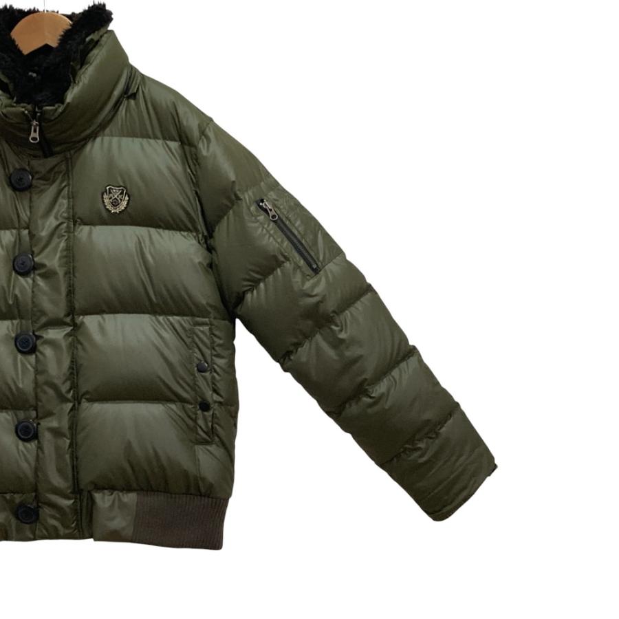 良品 RUSS-K ラスケー 2WAY エンブレムワッペン ショート ダウン 