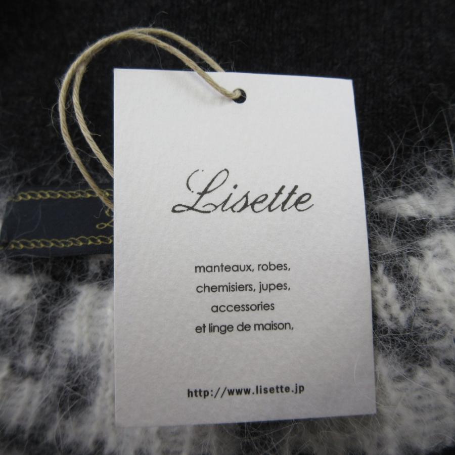美品 Lisette リゼッタ ペティ ネコヤナギ ウール アンゴラブレンド クルーネック ニット カーディガン 38 ブラック レディース 古着 中古 USED 美品 Lisette リゼッタ ペティ ネコヤナギ ウール アンゴラブレンド