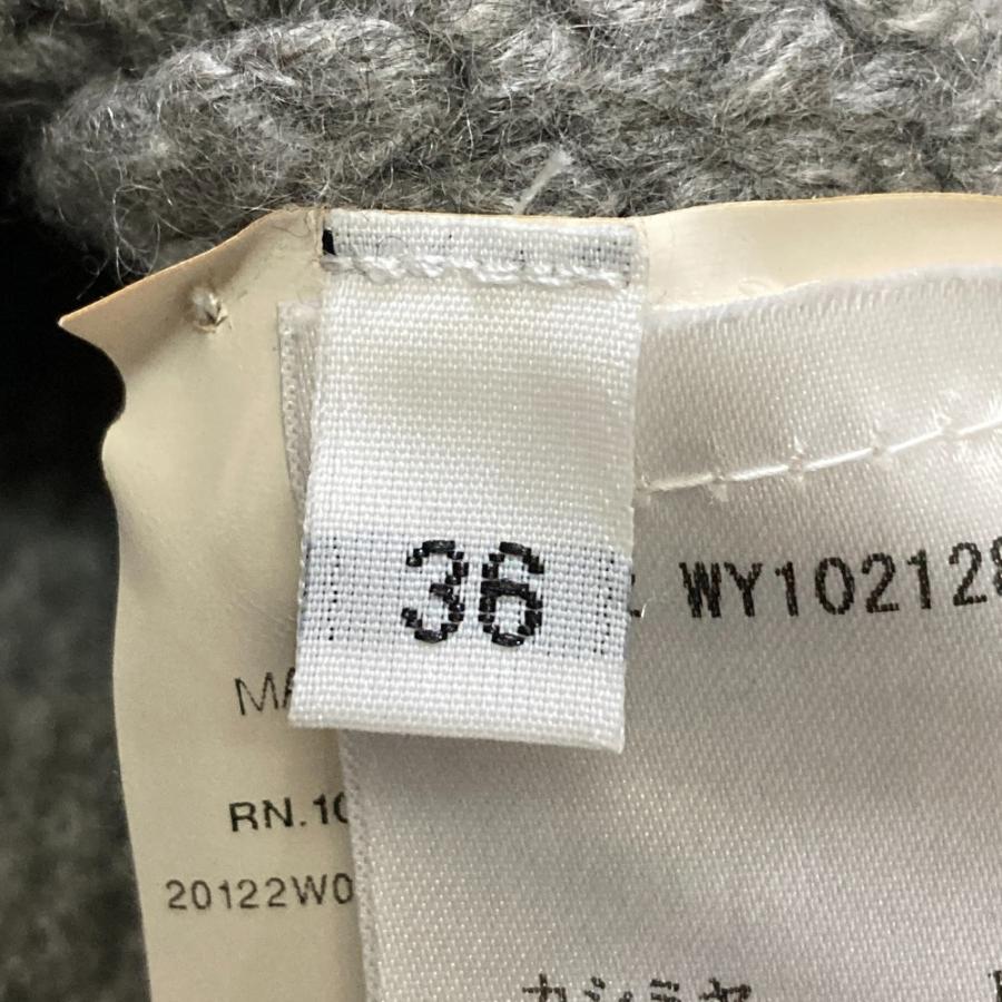 美品 JIL SANDER ジルサンダー Jインターシャ カシミヤニット セーター サイズ36 グレー レディース 古着 中古 USED JIL SANDER（ジルサンダー） 美品 Jインターシャ カシミヤニット