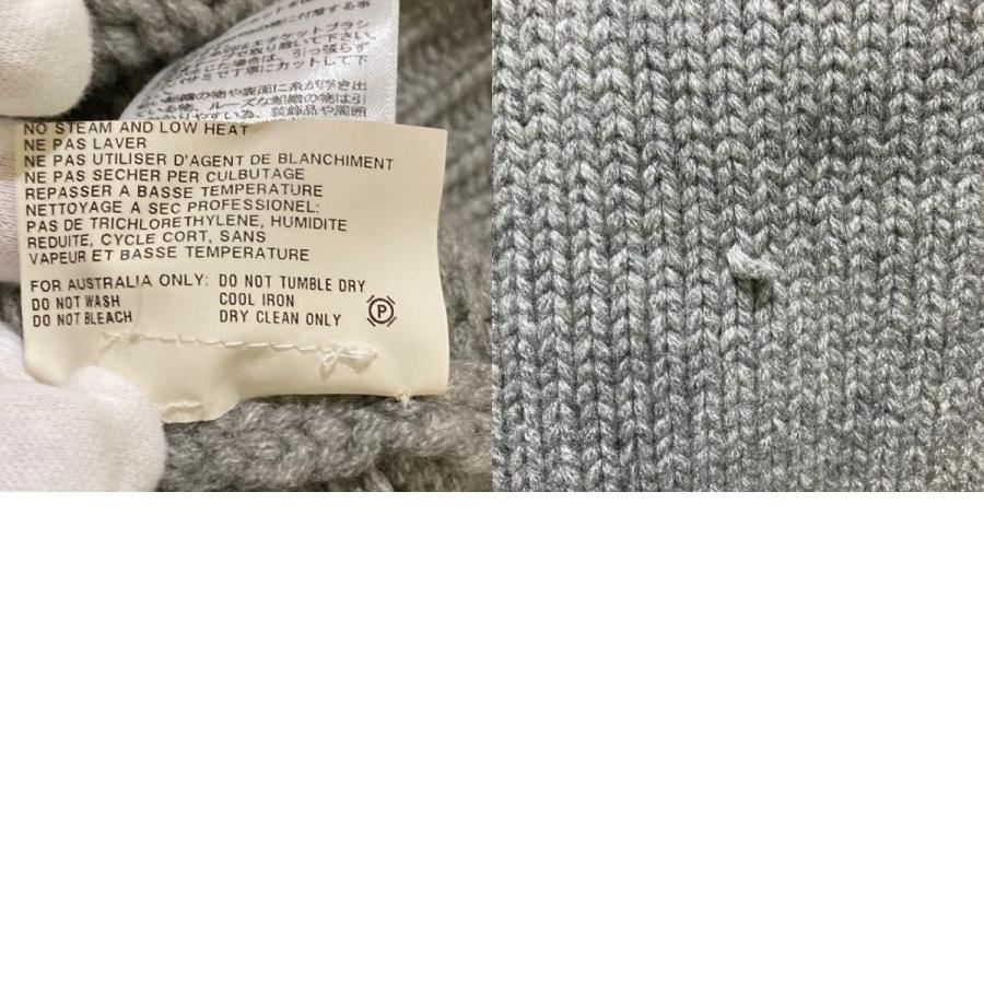 美品 JIL SANDER ジルサンダー Jインターシャ カシミヤニット セーター サイズ36 グレー レディース 古着 中古 USED JIL SANDER（ジルサンダー） 美品 Jインターシャ カシミヤニット