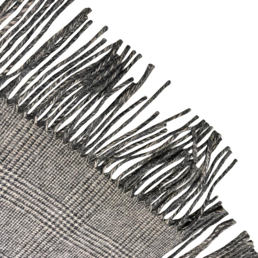 THROW 美品 スロー DOUBLE FACE GLEN グレンチェックウールストール